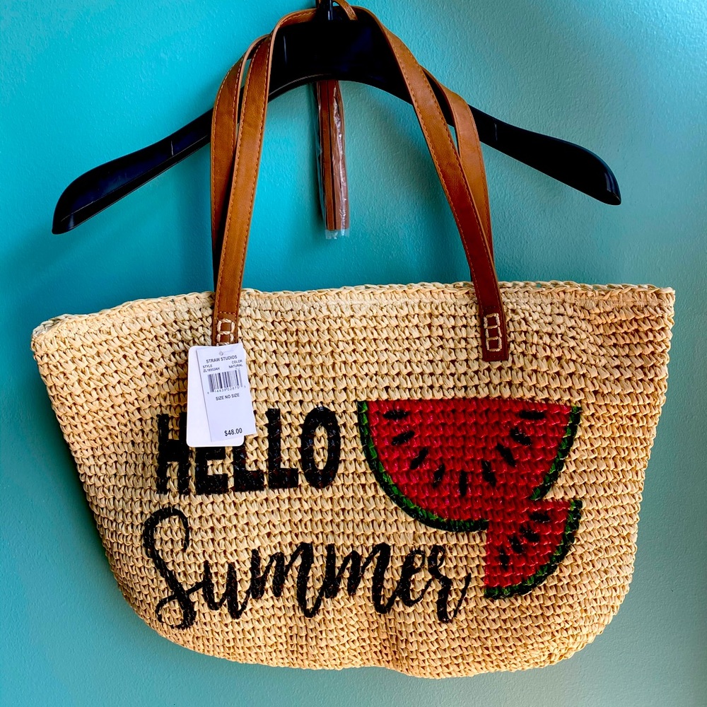 Straw Beach Bag